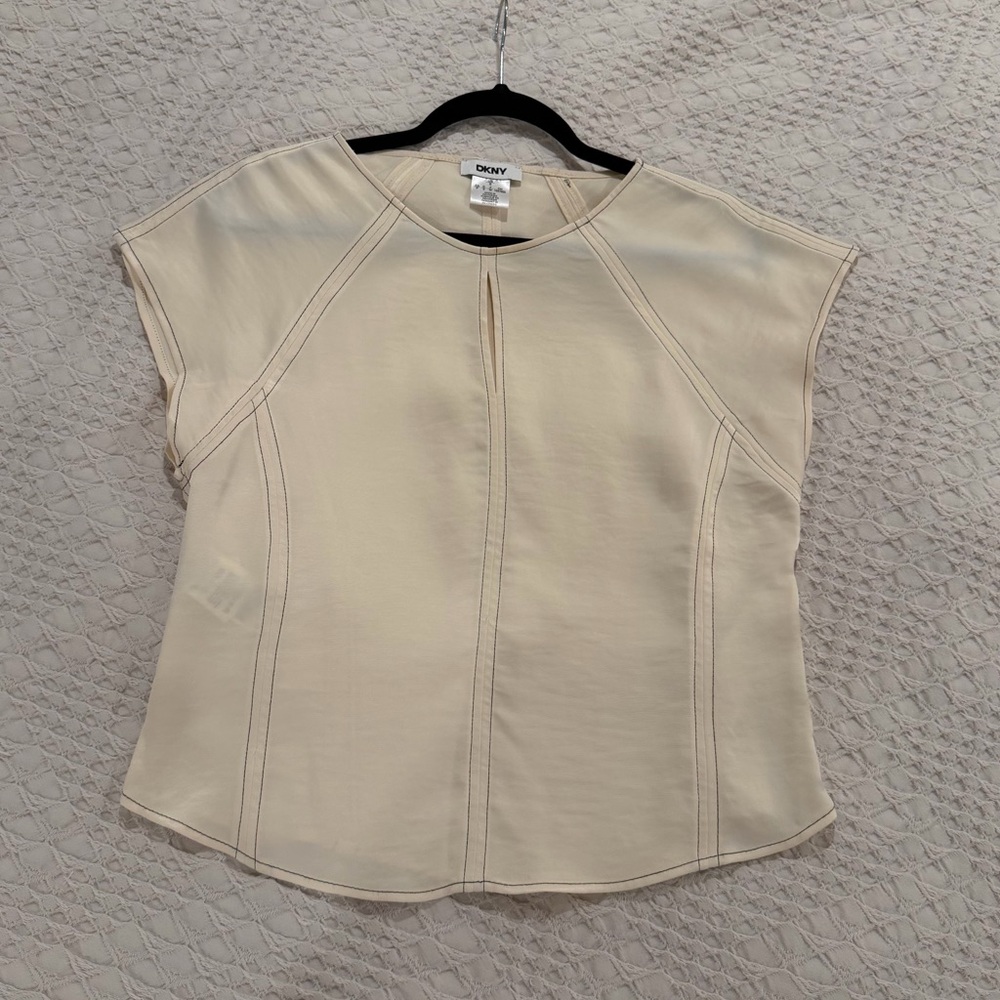 DKNY Cream Women's Blouse